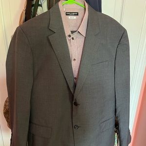 Burberry London England Suit 50r jacket pants Dress Shirt grey 56 XL